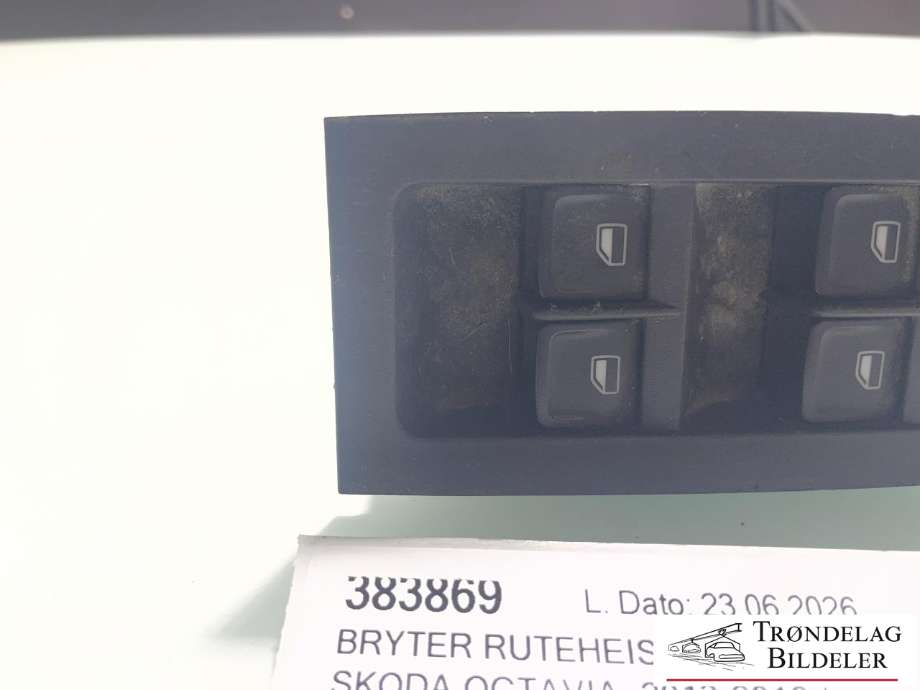 Bryter ruteheis førerdørspanel til Škoda Octavia 2013-2016 (Type III, Fase 1) (5E0959857A WHS|5E0 959 857|)