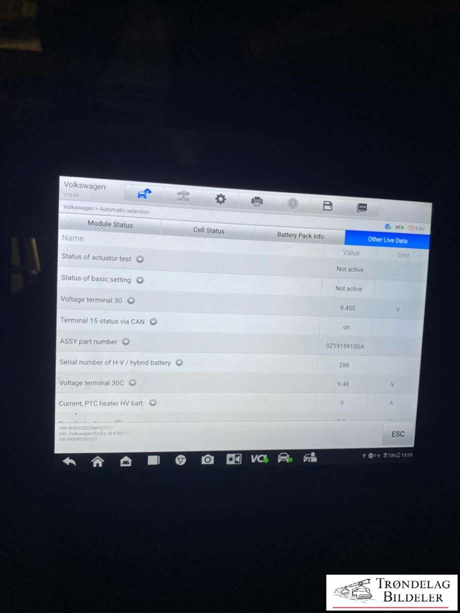 Batteripakke elbil til VW ID.4 2020-->> (0Z1 915 910 FB|)