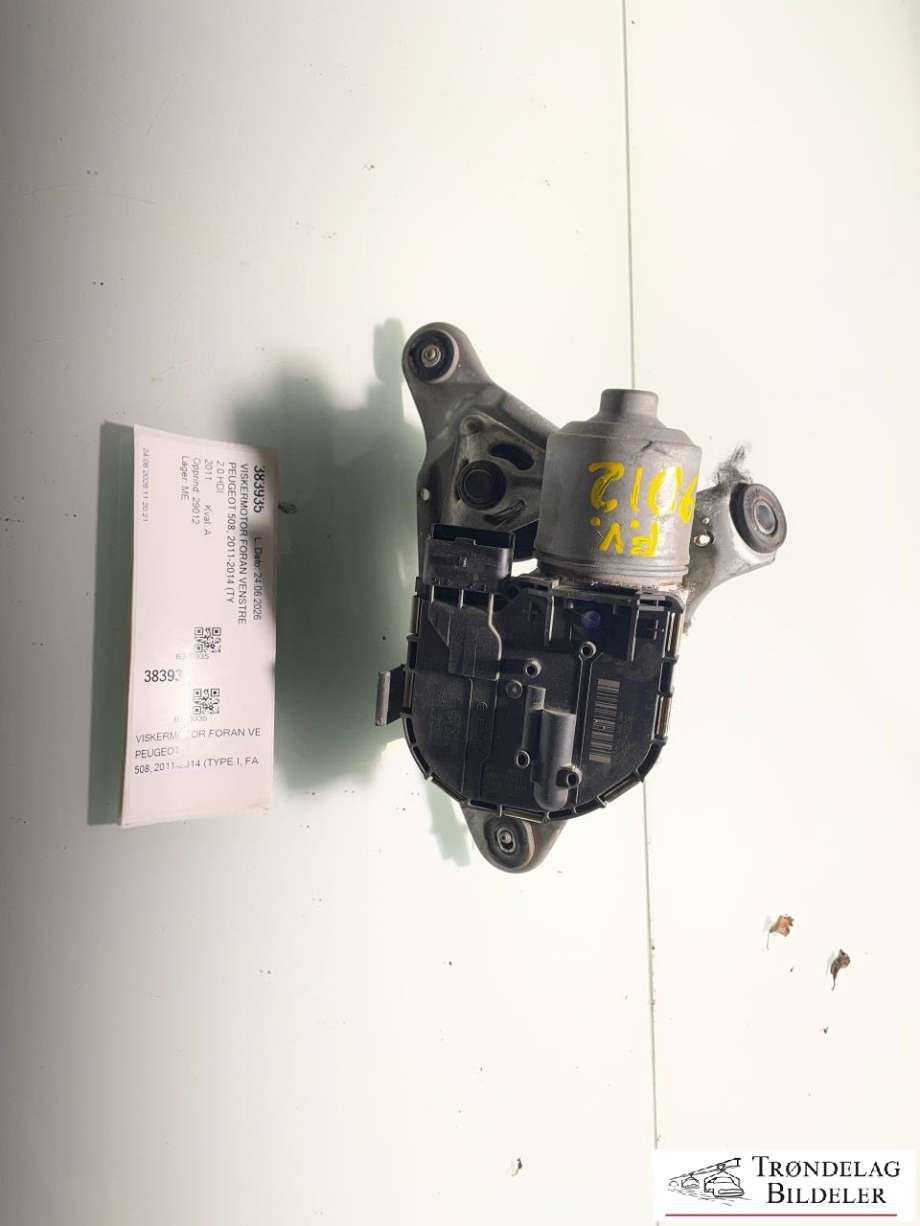 Viskermotor foran venstre til Peugeot 508 2011-2014 (Type I, Fase 1) (96 774 725 80|98 161 727 80|)