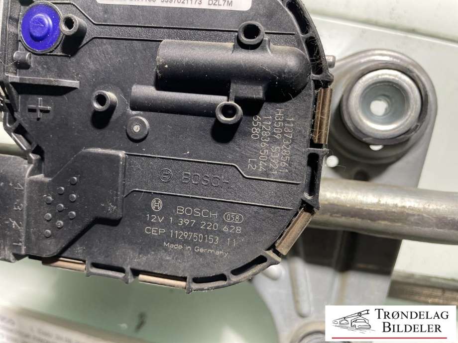 Viskermotor frontrute komplett m/overføring til Volvo V60 2010-2013 (Type I, Fase 1)  (30753493|1397220628|3397021173)