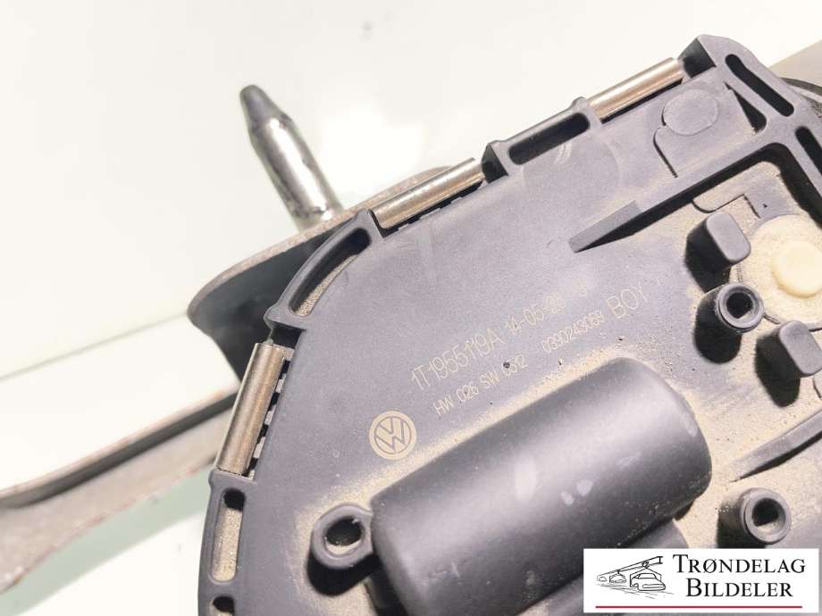 Viskermotor frontrute komplett m/overføring til VW Caddy 2010-2015 (Type III, Fase 2)  (1T1955023A|2K1955023J|)