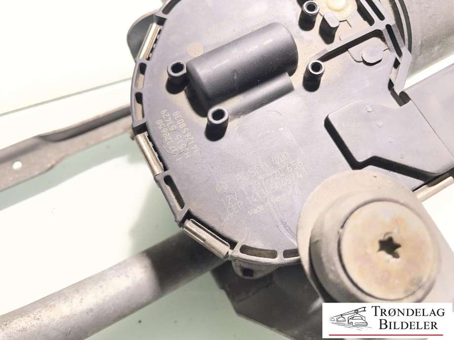 Viskermotor frontrute komplett m/overføring til VW Caddy 2010-2015 (Type III, Fase 2)  (1T1955023A|2K1955023J|)