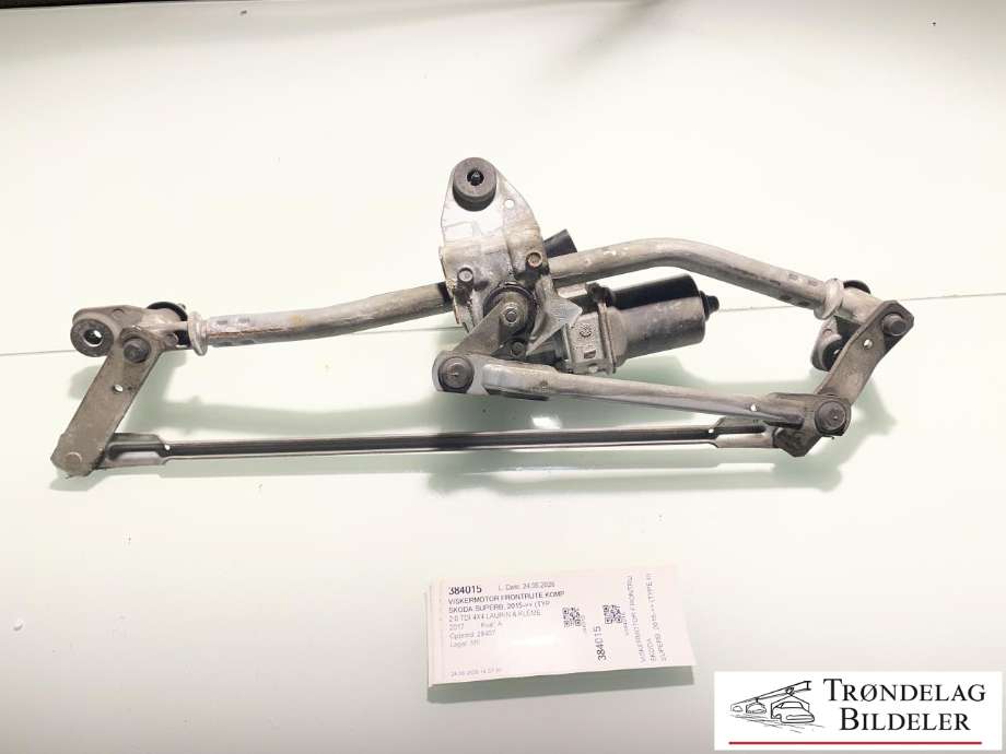 Viskermotor frontrute komplett m/overføring til Škoda Superb 2015-->> (Type III) (3V1 955 023 A|3V1 955 023 B|)