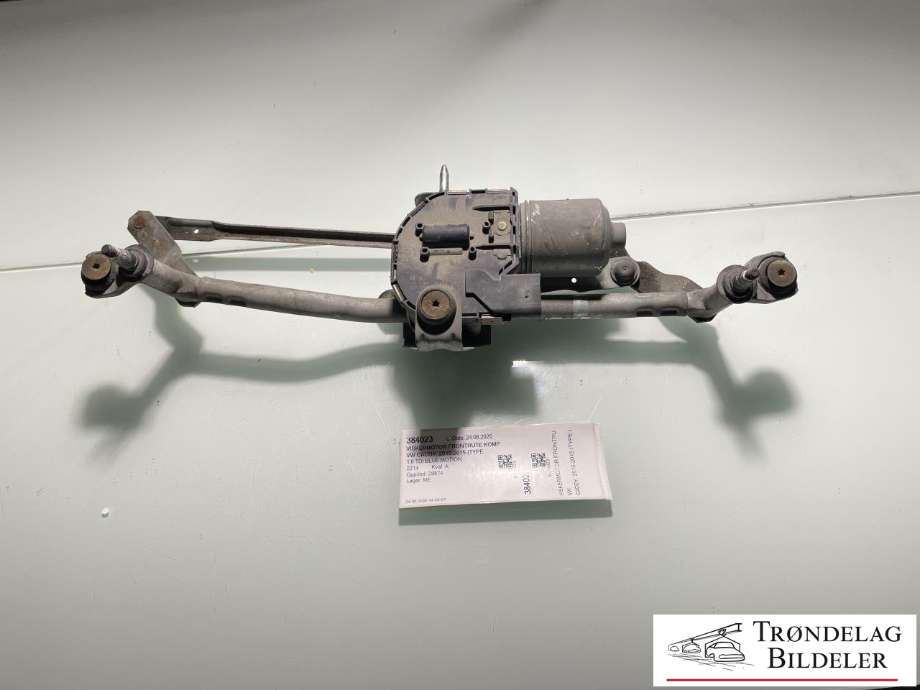 Viskermotor frontrute komplett m/overføring til VW Caddy, 2010-2015 (Type III, Fase 2)  (1T1955023A)
