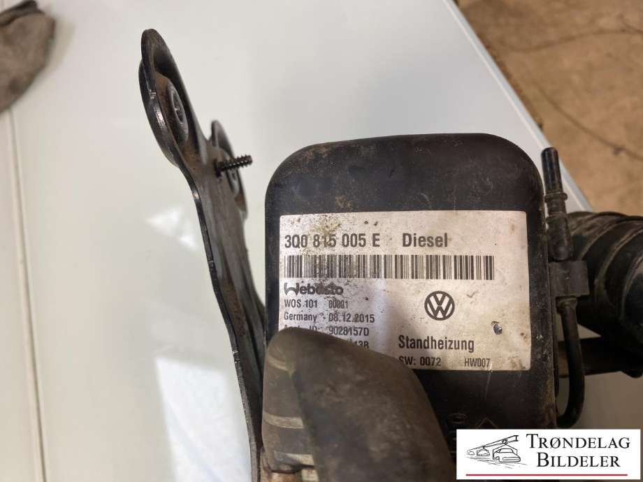 Dieselvarmer til Škoda Superb 2015-->> (Type III)  (5Q0 898 008 F|5WA 815 007 E|)