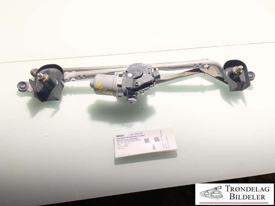 Viskermotor frontrute komplett m/overføring til Toyota Hilux, 2016-2020 (851500K190)