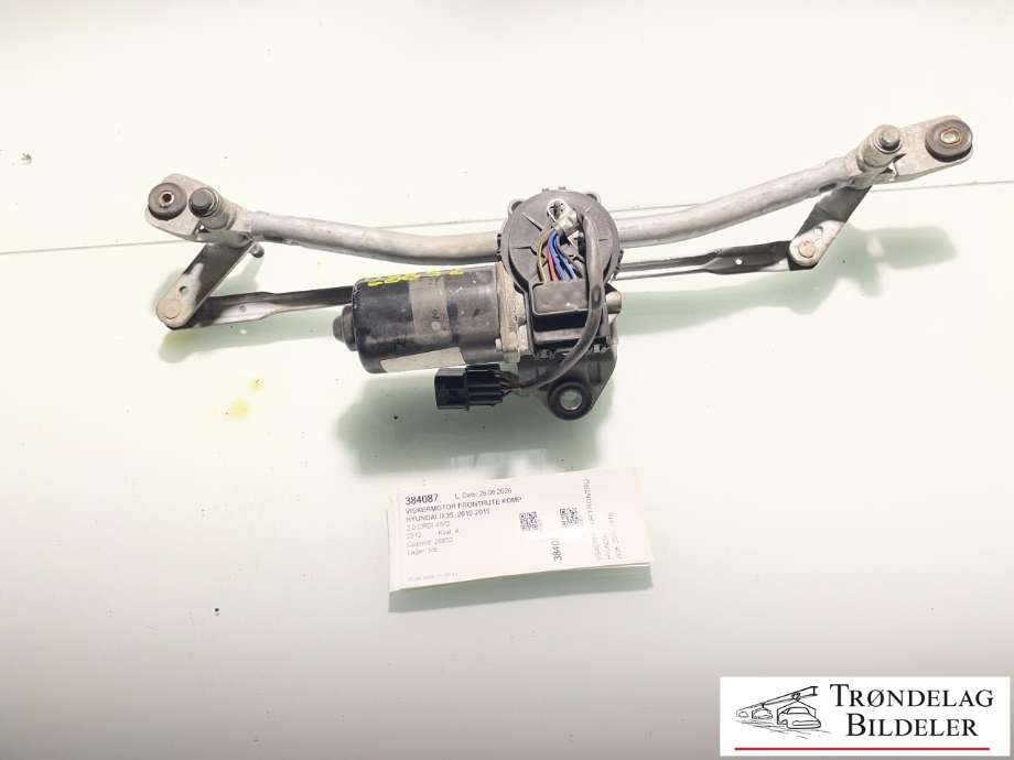 Viskermotor frontrute komplett m/overføring til Hyundai Ix35, 2010-2015  (981102S000)
