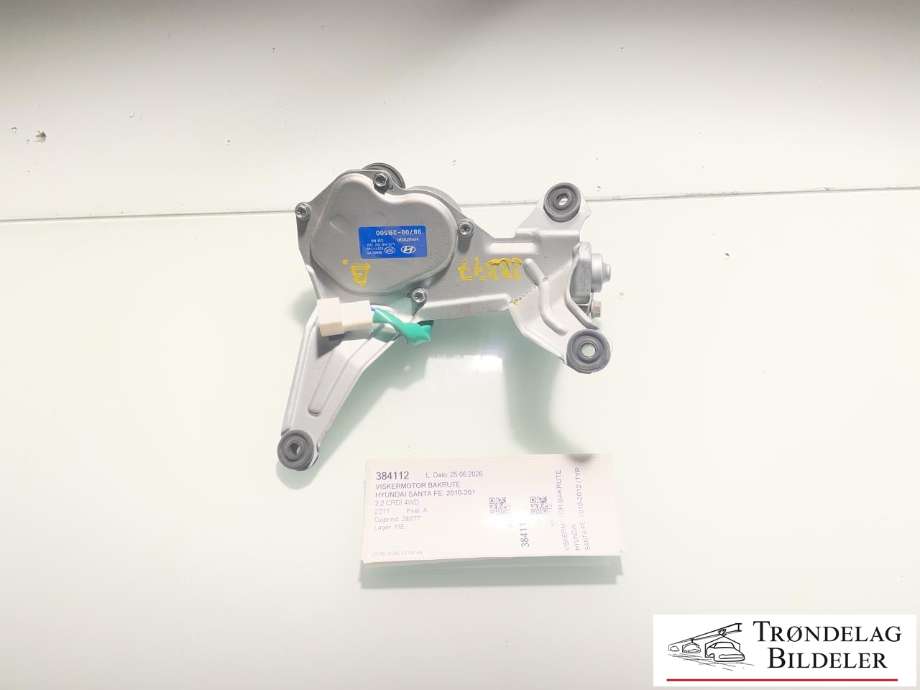 Viskermotor bakrute til Hyundai Santa Fe, 2010-2012 (Type II, Fase 2)  (98710 2B500)