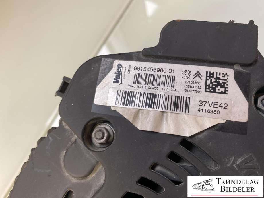 Dynamo diesel til Peugeot Partner 2015-2019 (Type II, Fase 2)  (9815455980|9826549680|)
