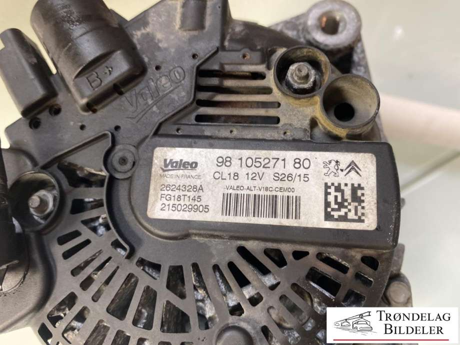 Dynamo diesel til Peugeot 5008 2010-2017 (Type I)  (98 105 271 80|)