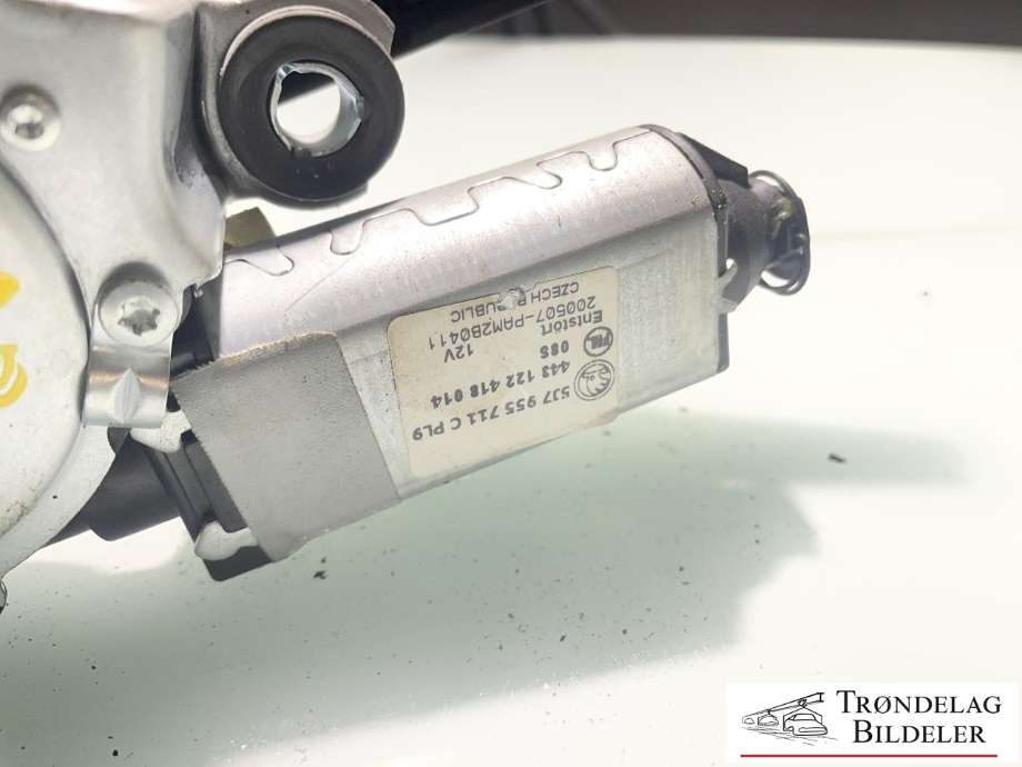 Viskermotor bakrute til Škoda Yeti 2009-2013 (Fase 1)  (5J7955711B|5J7955711C|)