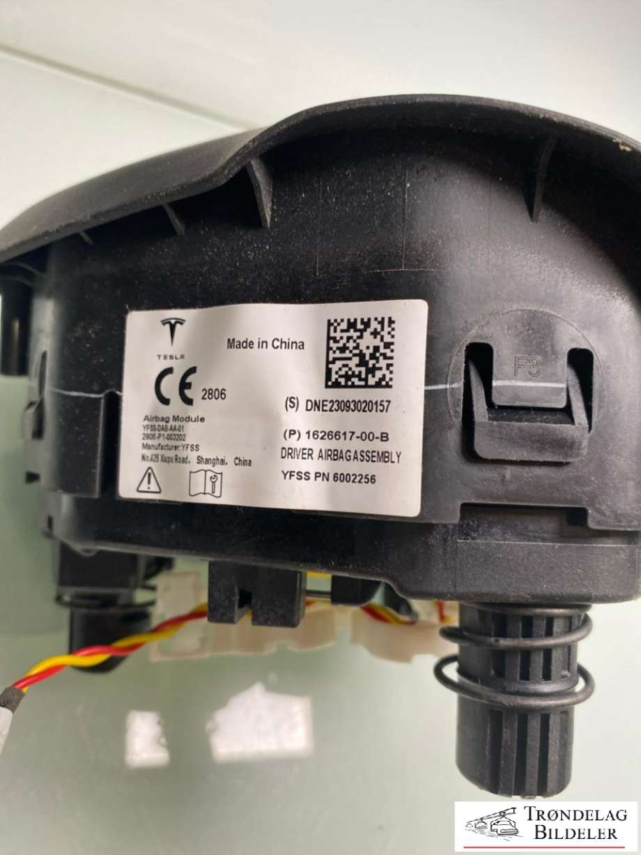 Airbag rattpute til Tesla Model Y 2021-2024 (Type I) (162661700B|)