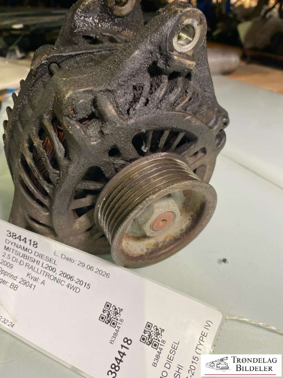 Dynamo diesel til Mitsubishi L200 2006-2015 (Type IV)