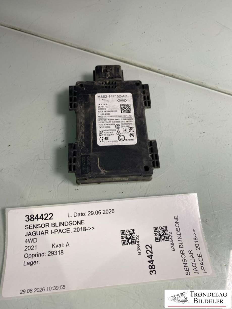 Sensor blindsone til Jaguar I-PACE 2018-->> (T4K12727|M8E214F152AF|T2R71303 |M8E214F152AJ|M8E2-14F452-AD)