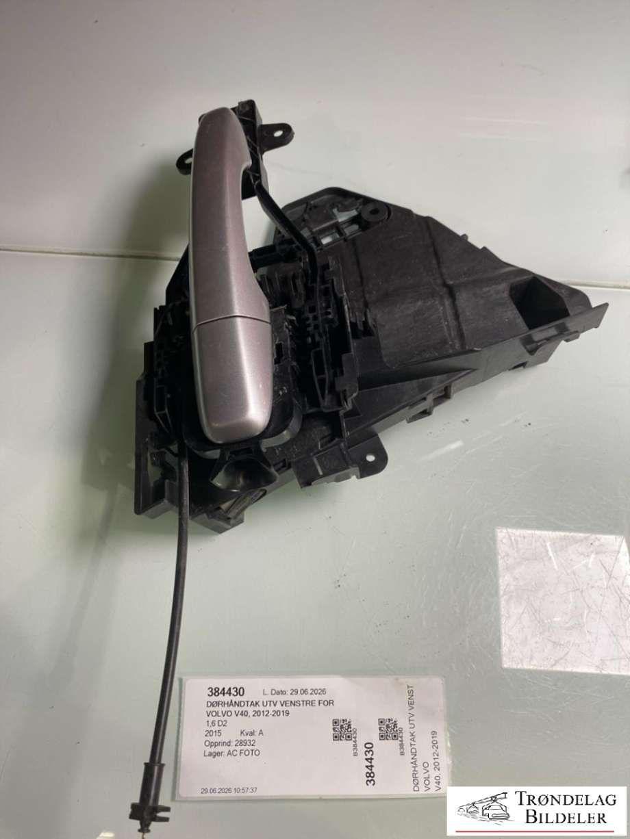 Dørhåndtak utv venstre foran til Volvo V40, 2012-2019 (39832341)