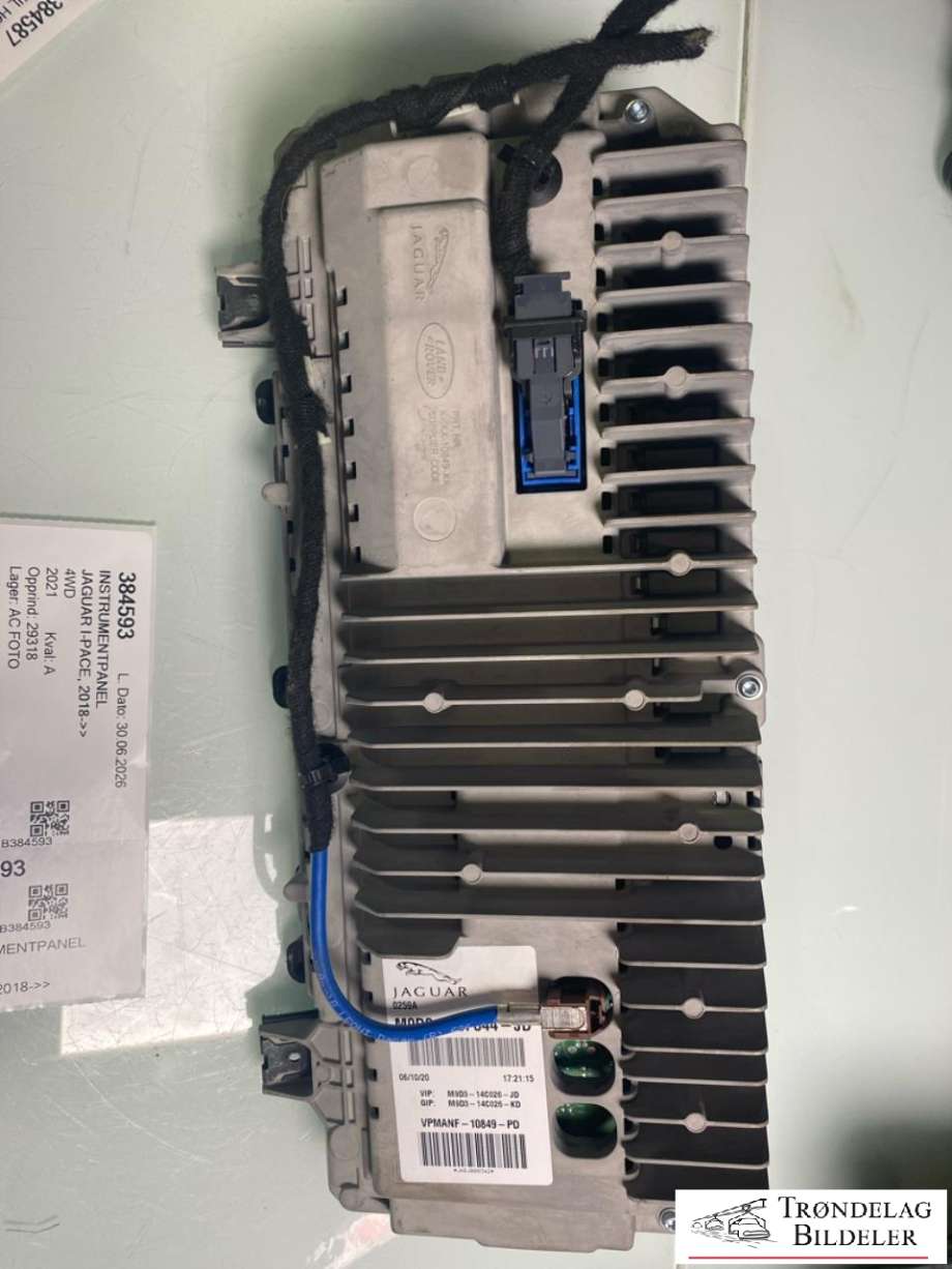 Instrumentpanel til Jaguar I-PACE 2018-->> (T4K11595 |M9D310F844JD|T4K17344 |M9D310F844JF|)