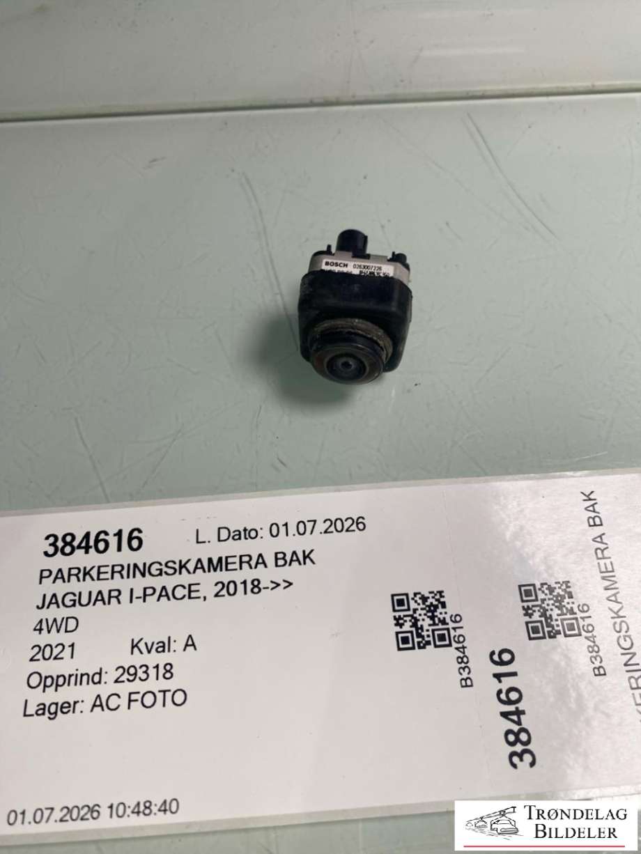 Parkeringskamera bak til Jaguar I-PACE 2018-->> (T4K11931|L8B219H422AD|)