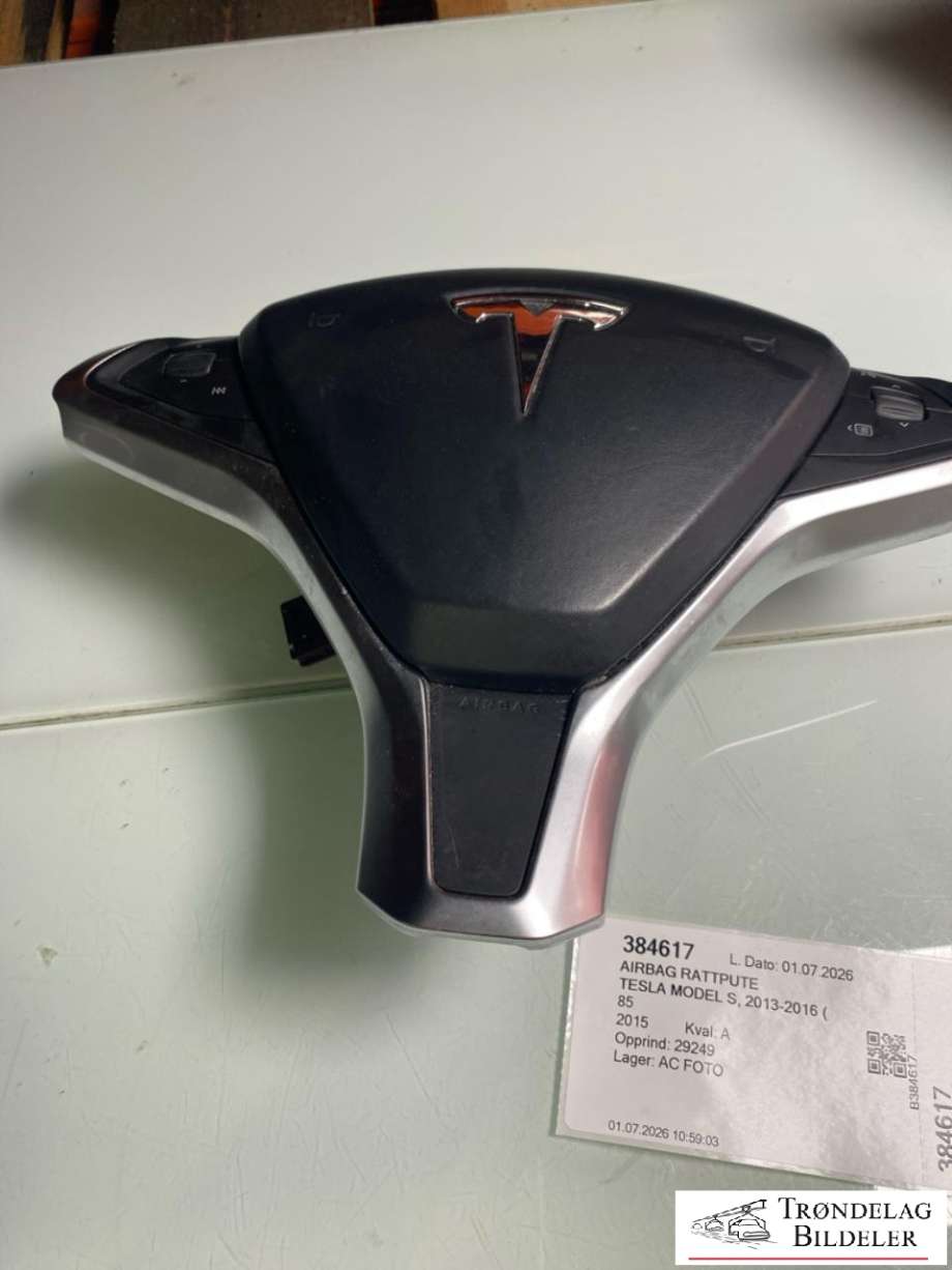 Airbag rattpute til Tesla Model S, 2013-2016 (Fase 1)  (1022506-01-E)