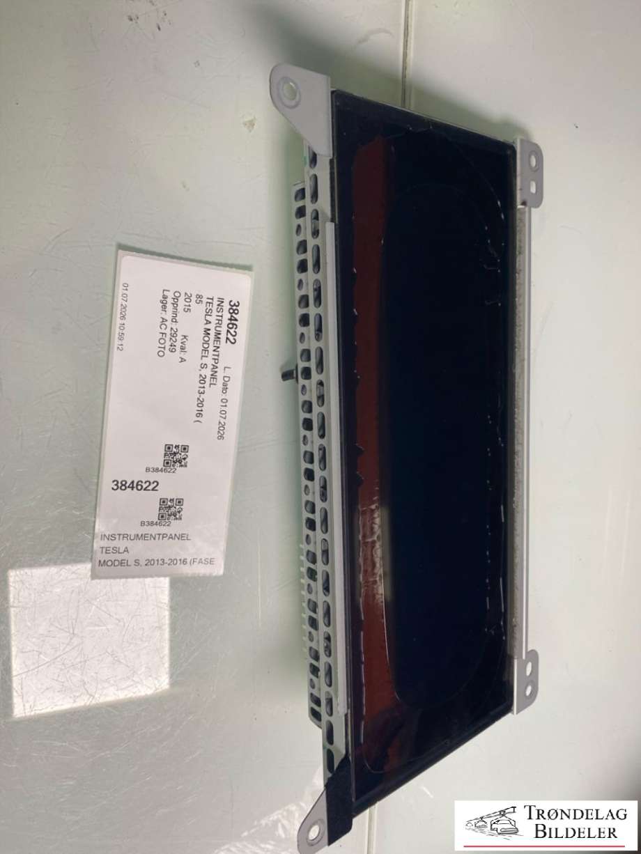Instrumentpanel til Tesla Model S, 2013-2016 (Fase 1)  (1004788-00–D)