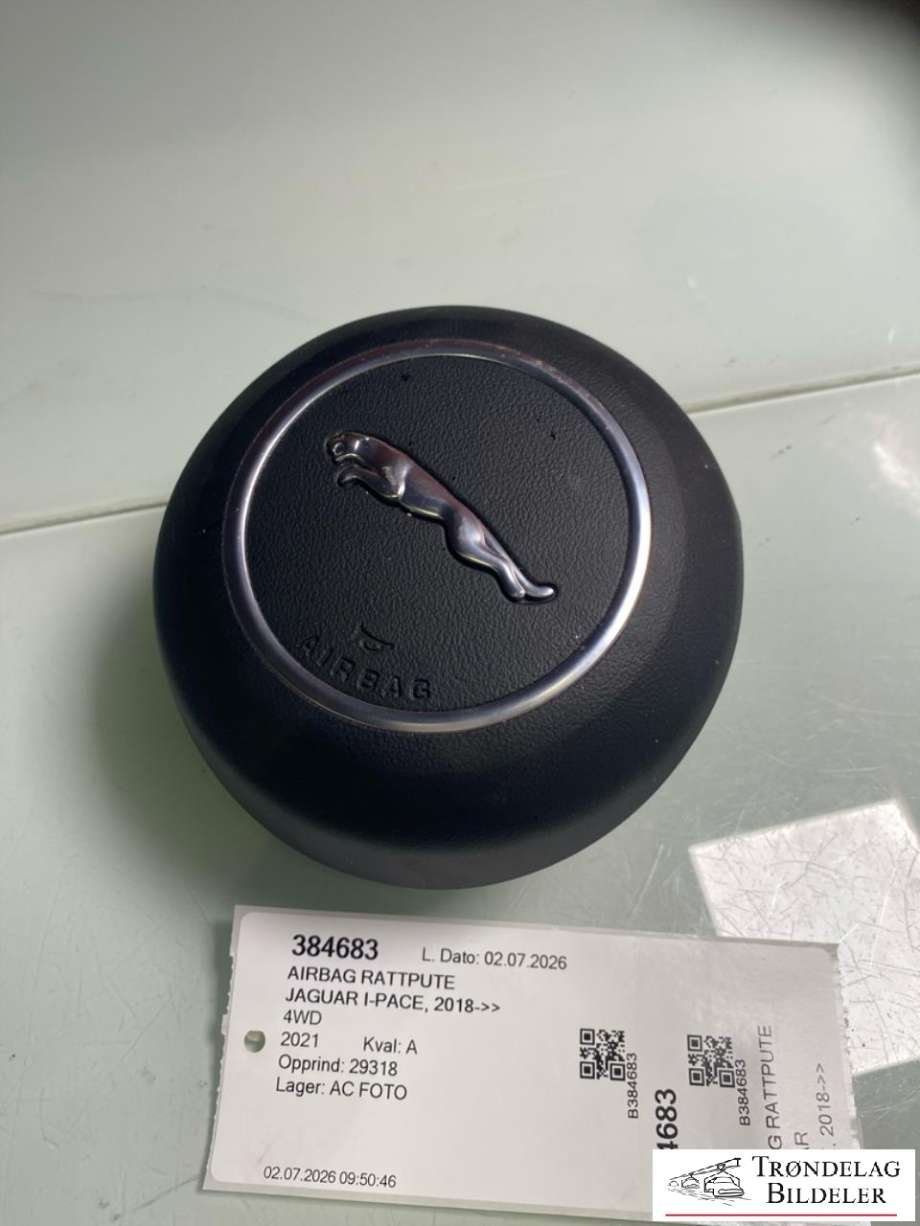 Airbag rattpute til Jaguar I-PACE 2018-->> (J9C26546PVJ |J9D3043B13AC8PVJ|J9C41252PVJ |J9D3043B13AD8PVJ)