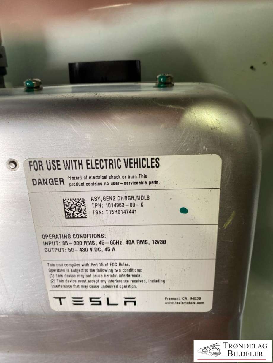 Batterilader (OBC - On Board Charger) til Tesla Model S 2013-2016 (Fase 1) (1014963-00K|)