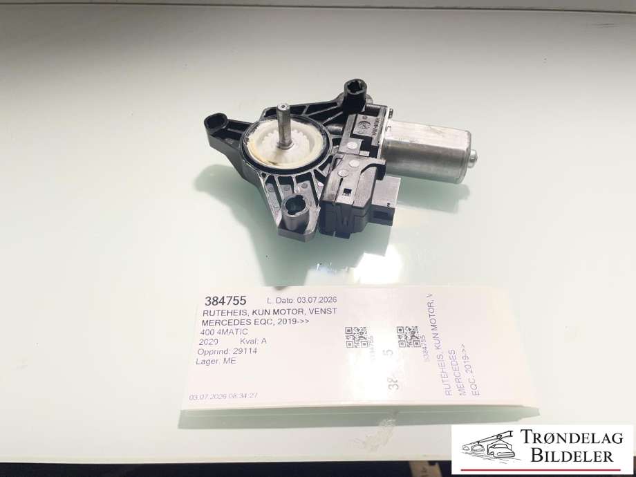 Ruteheis, kun motor, venstre bak til Mercedes EQC 2019-->> (A2139060502|A 213 906 05 02 28|)