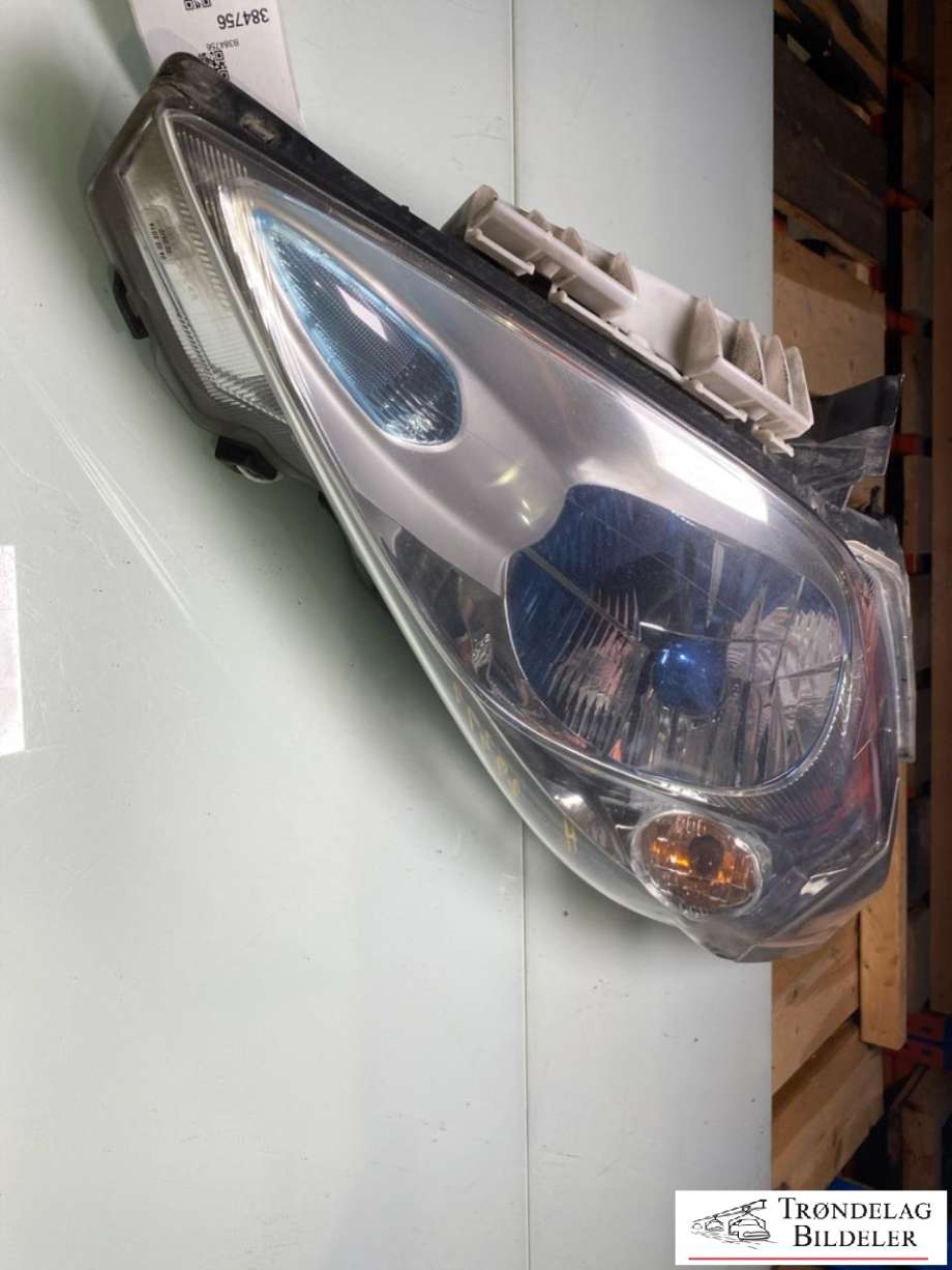 Frontlykt høyre halogen til Nissan Leaf 2011-2017 (Type I) (26010-3NL0A|90029351|BLÅ KAPPE)