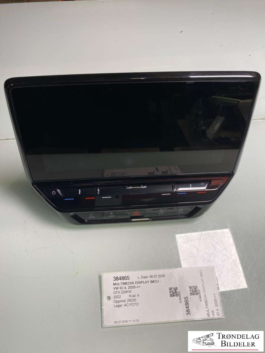 Multimedia display (MCU - Media Controller Unit) til VW ID.4, 2020-->> (10B 919 605 B)