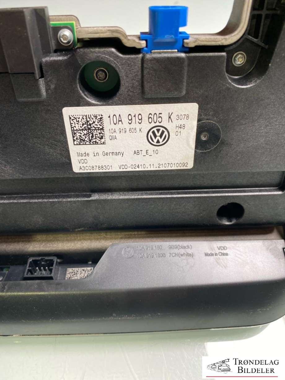 Multimedia display (MCU - Media Controller Unit) til VW ID.4 2020-->> (10B 919 605 B|10A 919 605 K|)