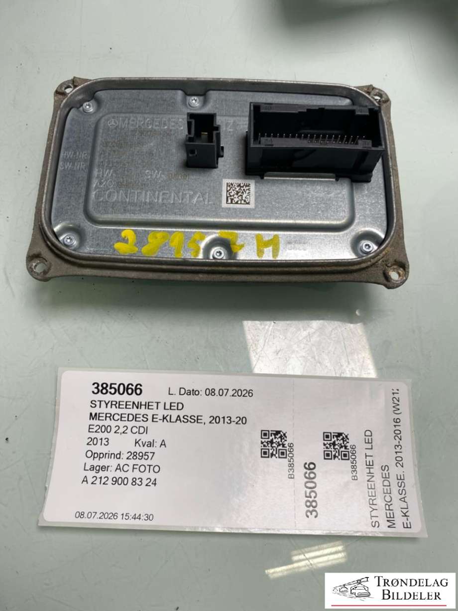 Styreenhet LED til Mercedes E-Klasse, 2013-2016 (Fase 2) (W212) (W212) (A 212 900 83 24)