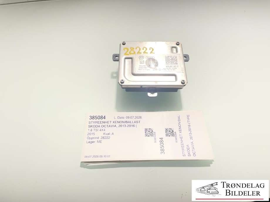 Styreenhet xenon/ballast til Škoda Octavia, 2013-2016 (Type III, Fase 1) (4G0 907 697D)