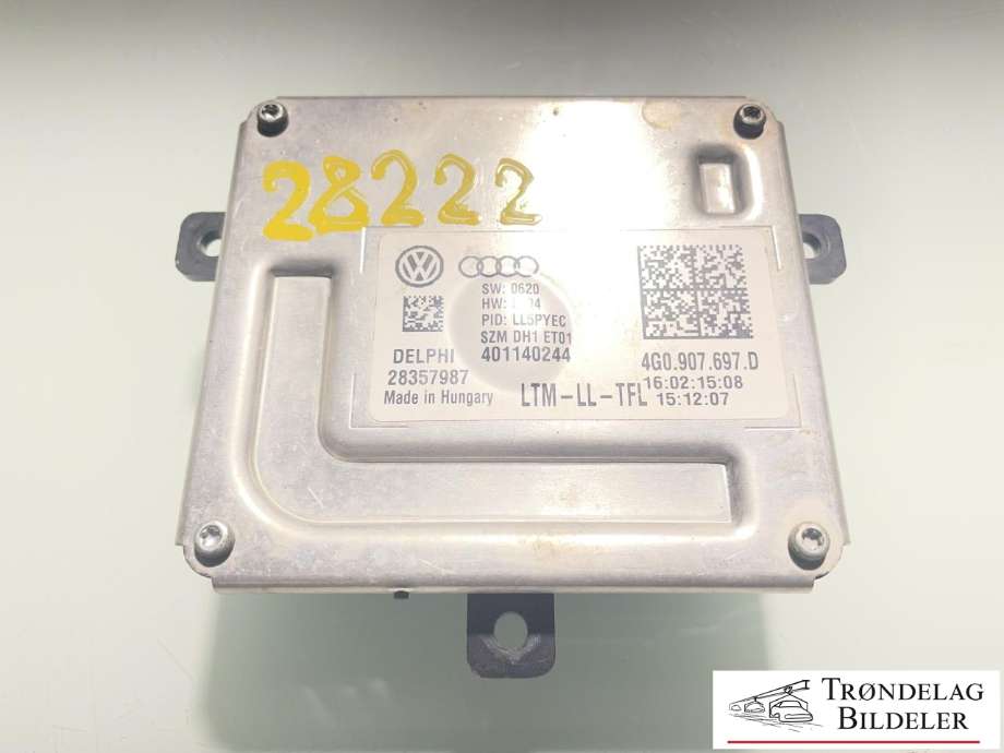 Styreenhet xenon/ballast til Škoda Octavia 2013-2016 (Type III, Fase 1) (4G0 907 697D|)