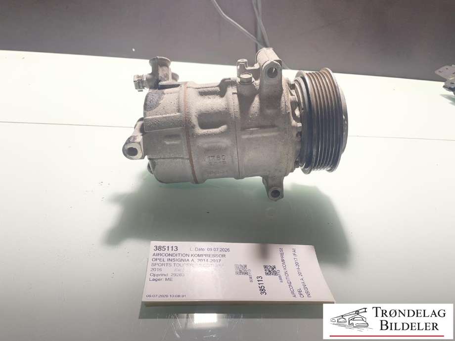 Aircondition kompressor til Opel Insignia A, 2014-2017  (39069801)