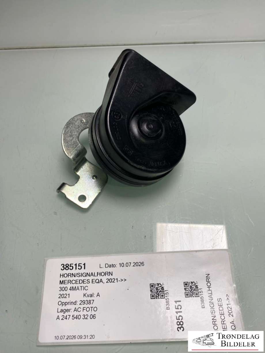 Horn/signalhorn til Mercedes EQA, 2021-->> (A 247 540 32 06)