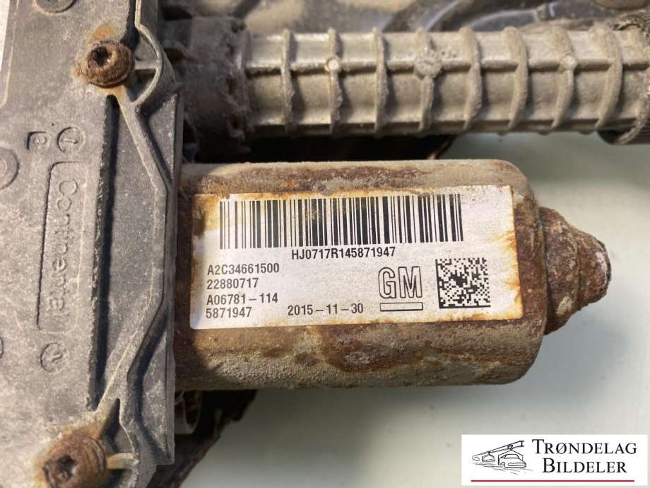 Håndbrekk/parkbrems elektrisk, fra bakstilling til Opel Insignia A 2014-2017  (13582928|A2C53440441|13365044|13369146|13441134)