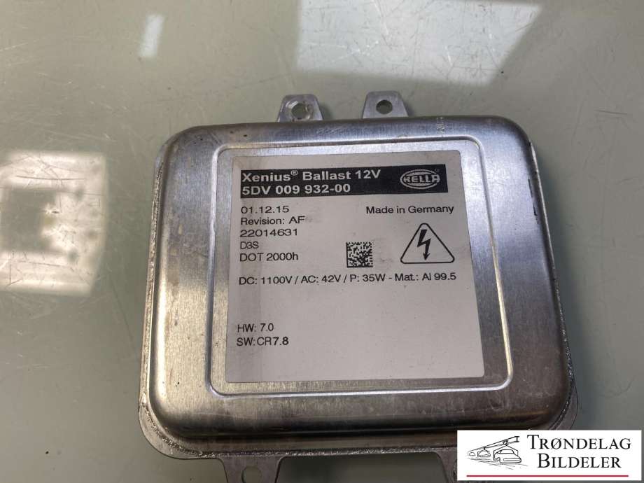 Styreenhet xenon/ballast til Opel Insignia A 2014-2017 (5DV009720-00|13278005|23006771)