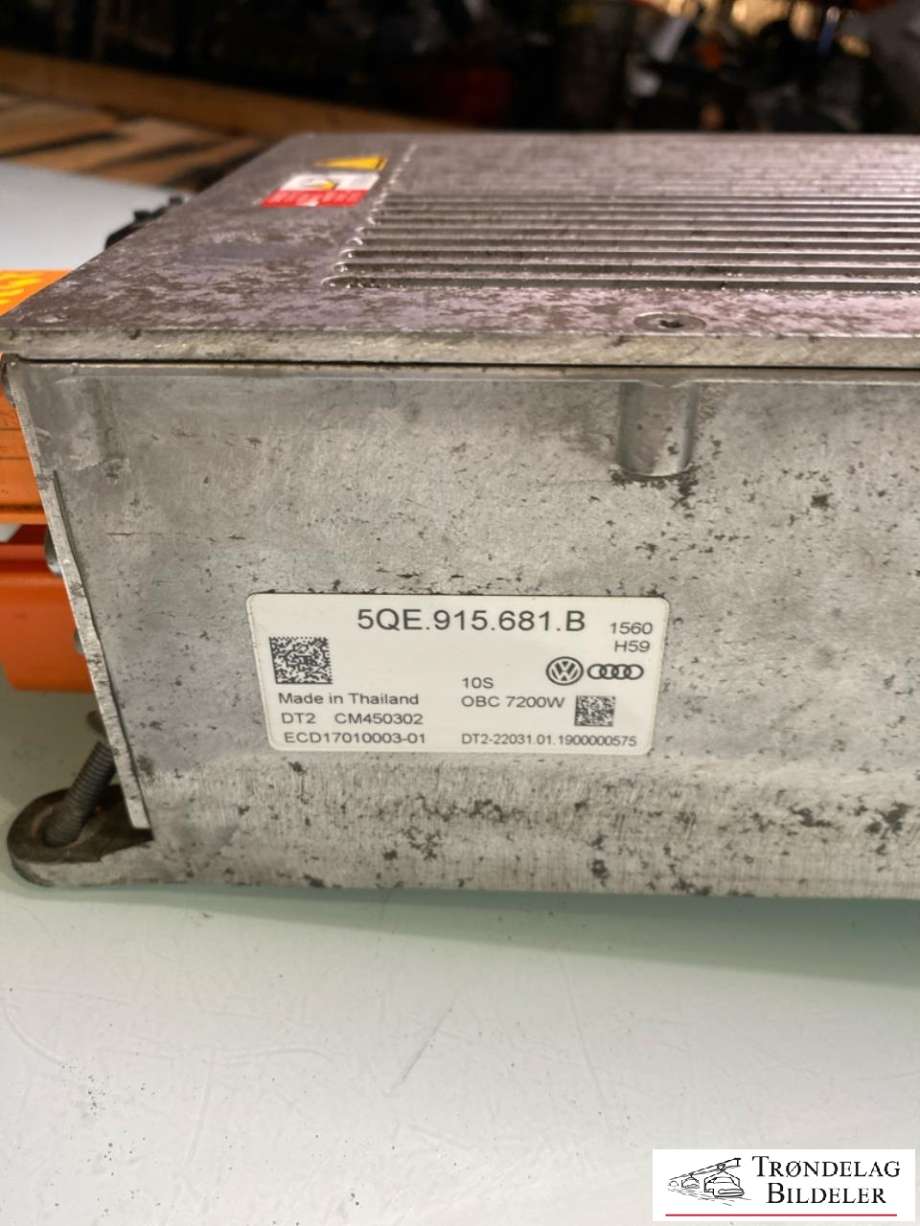 Batterilader (OBC - On Board Charger) til VW e-Golf 2017-2020 (Fase 2) (5QE 915 681 N|5QE 915 681 B|)