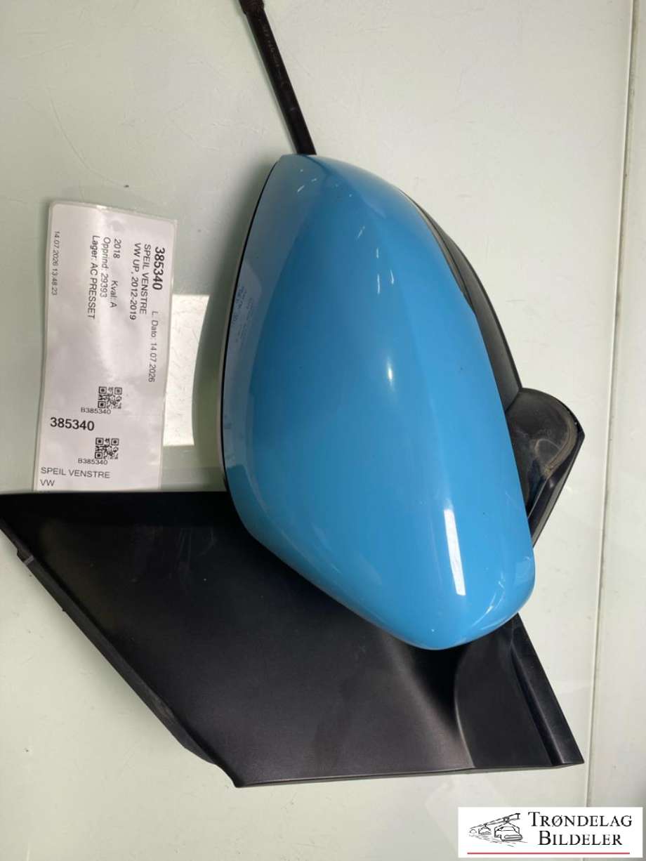 Speil venstre til VW Up 2012-2019 (1S1857507BG|9B9|8+2KABLER|6R0 857 521 F|)