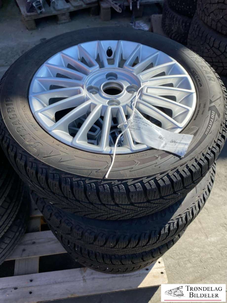 Hjulsett aluminium vinter til VW Up 2012-2019  (GOODYEAR ULTRAGRIP ICE 2|186/60-15 88T| 5|5J15/ET41/CB57|1MM|MØNSTERDYBDE 6MM|PROD 23/221)