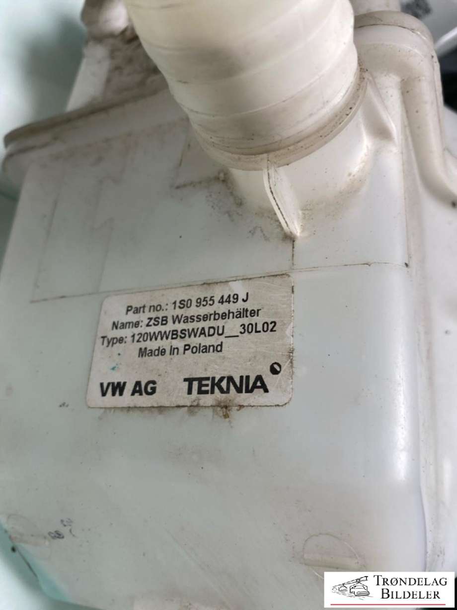 Spylertank til VW Up 2012-2019 (1S0 955 453 G|)