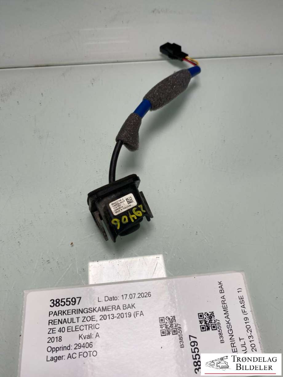 Parkeringskamera bak til Renault Zoe, 2013-2019 (Fase 1) (28442-2773R)