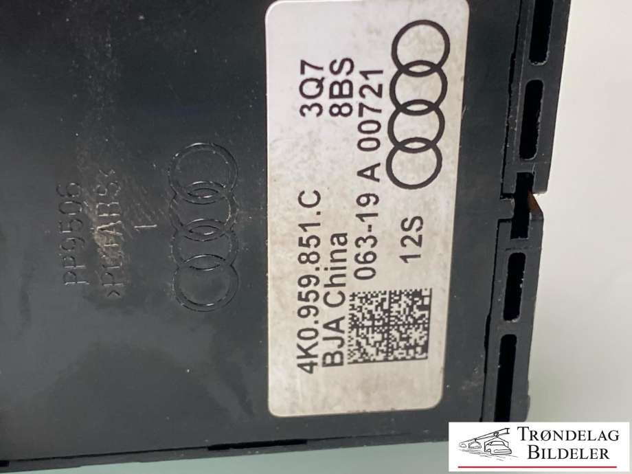 Bryter ruteheis førerdørspanel til Audi e-tron 2018-->> (4K0959851C 3Q7|4K0959851C|)