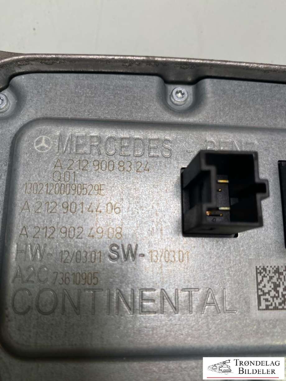 Styreenhet diverse til Mercedes E-Klasse 2013-2016 (Fase 2) (W212) (W212) (CONTINENTAL|A2189007306|A2129003317|A2129008222|A2129008324|A2129005424)