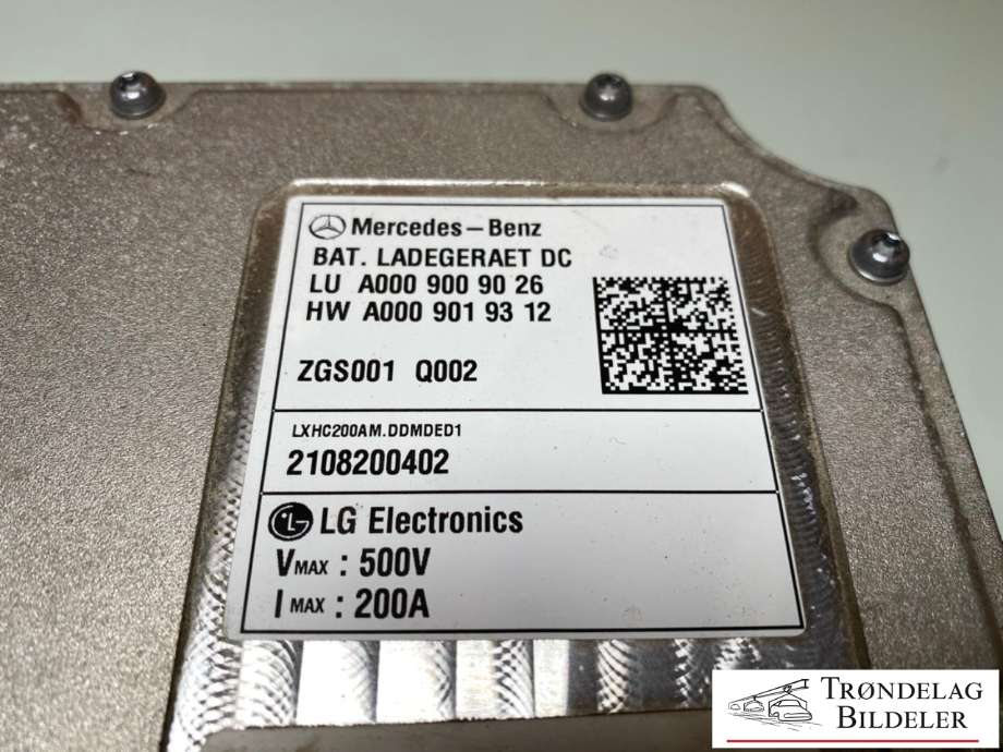 Batterilader (OBC - On Board Charger) til Mercedes EQA 2021-->>  (LG|A0009009026|A 000 900 53 35|)