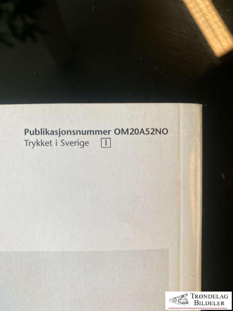 Instruksjonsbok til Toyota Avensis 2009-2015 (Type III, Fase 1)