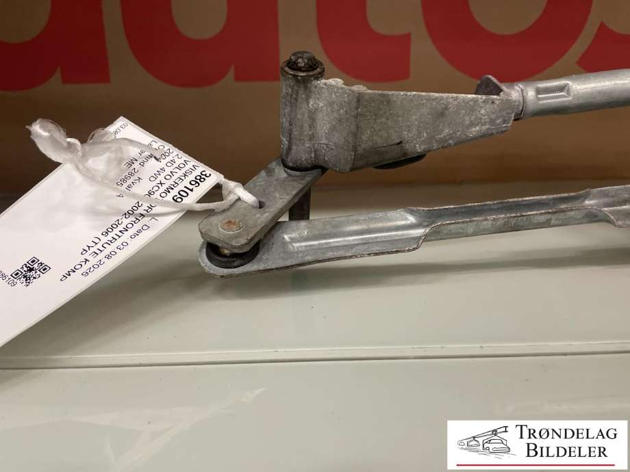 Viskermotor frontrute komplett m/overføring til Volvo XC90 2002-2006 (Type I, Fase 1)  (8693848|8659968|)