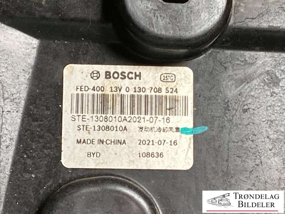 Kjølevifte elektrisk til BYD Tang 2020-->>  (BOSCH|12504104-00|11912569-00|0130708524)
