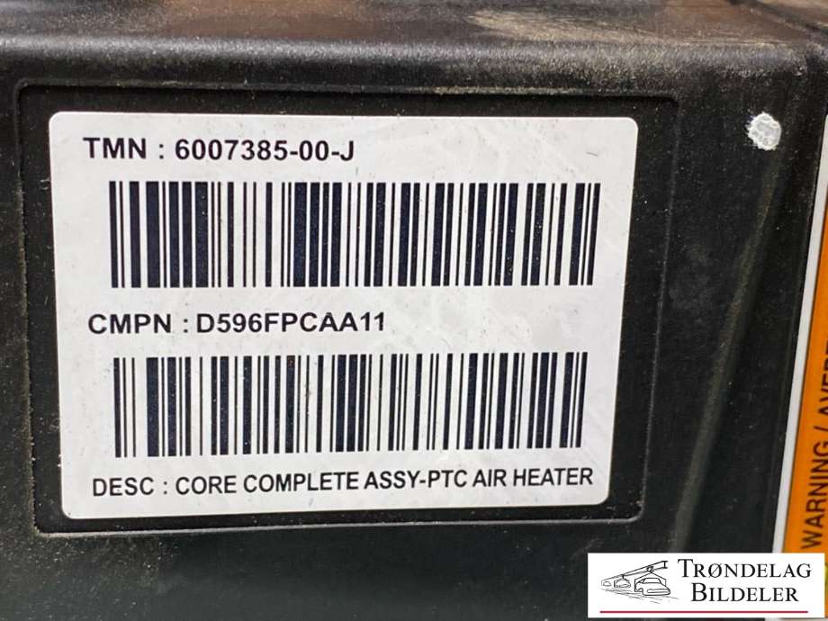 Varmeapparat PTC-heater til Tesla Model S 2013-2016 (Fase 1)  (6007385-00-J|)