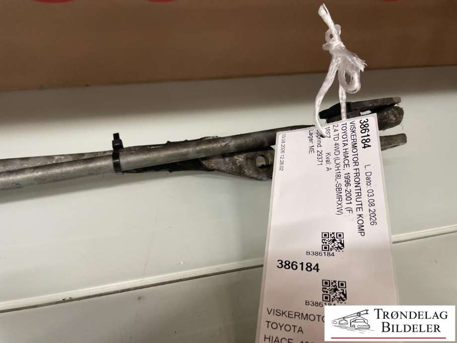 Viskermotor frontrute komplett m/overføring til Toyota Hiace 1996-2001 (Fase 1)  (8515026050|)
