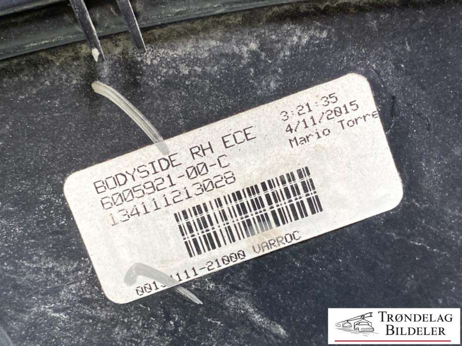 Baklykt høyre ytre til Tesla Model S 2013-2016 (Fase 1) (6005921-00-C|)
